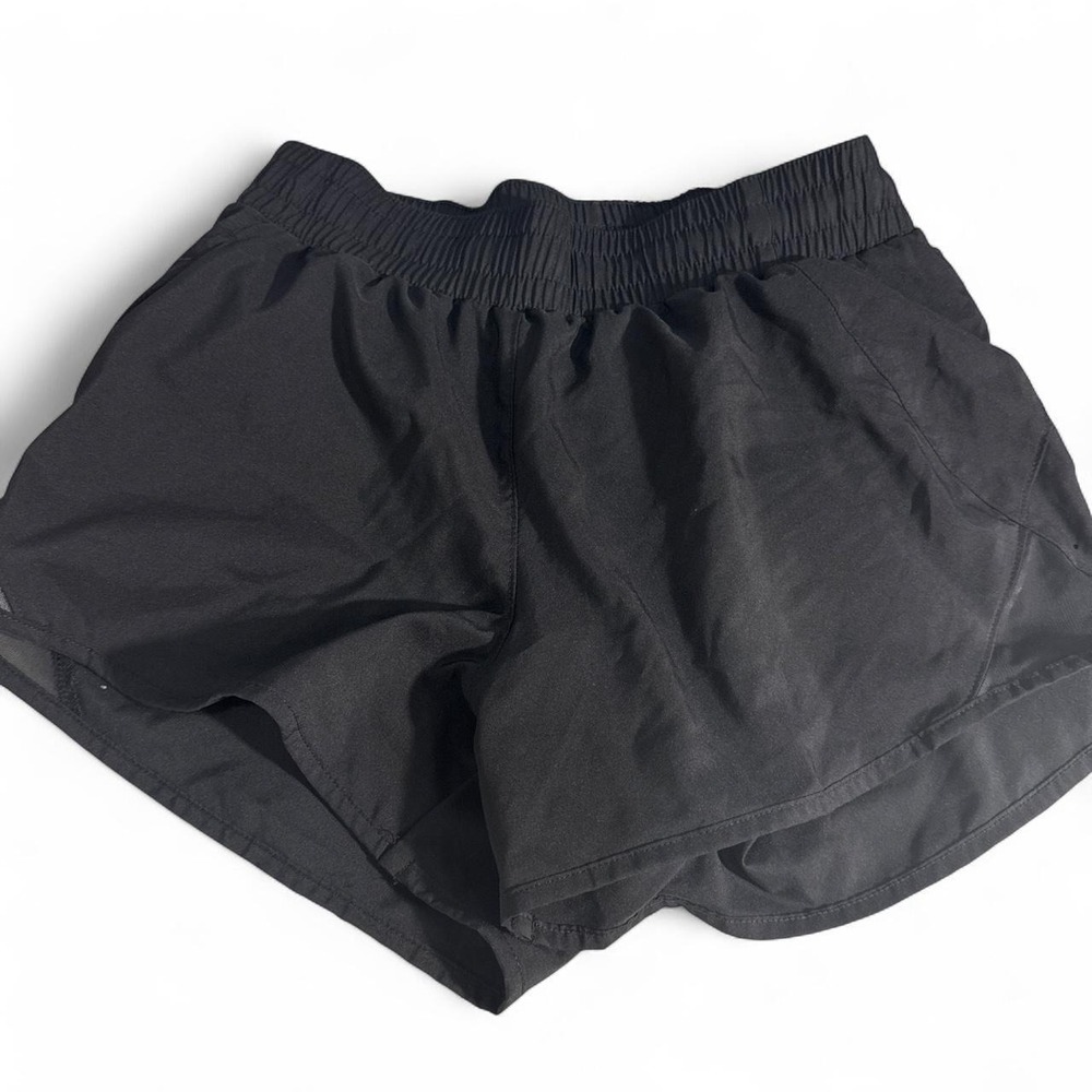 All in Motion Womens Black Running Shorts XS Elastic Waist Zipper Pocket Mesh